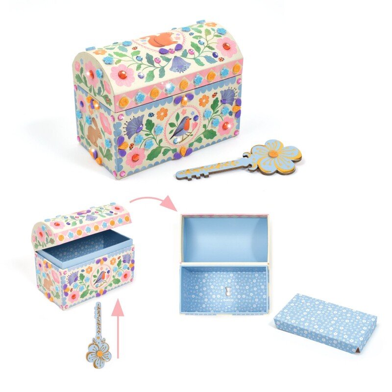 Djeco DIY Precious Treasure – Chest to Decorate