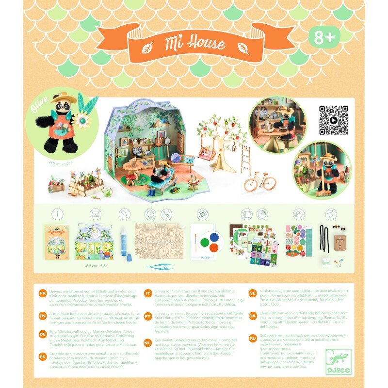 Dari pats – Miniatūrā māja Olīva (Djeco Mi House)