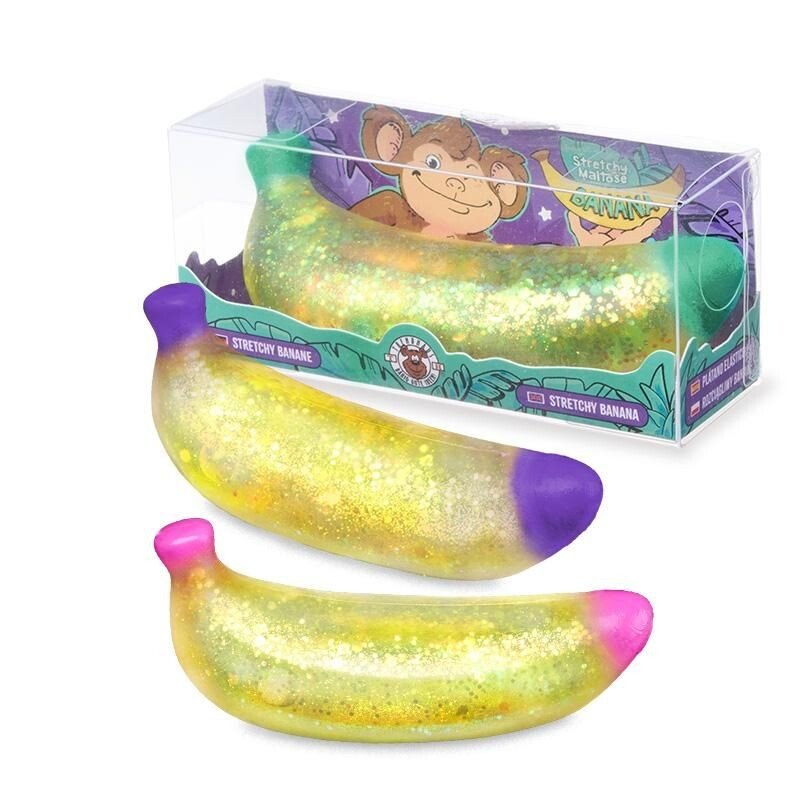Сжимаемая антистресс-игрушка «Банан» Squishy Banana (1 шт., 3 дизайна)