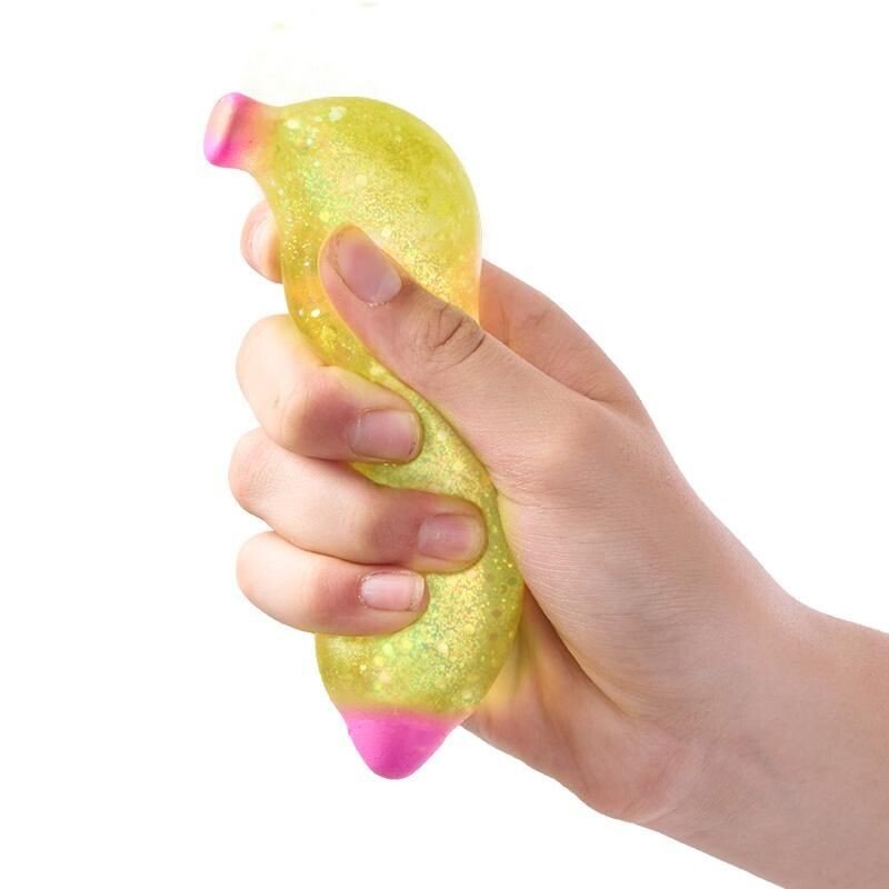 Сжимаемая антистресс-игрушка «Банан» Squishy Banana (1 шт., 3 дизайна)