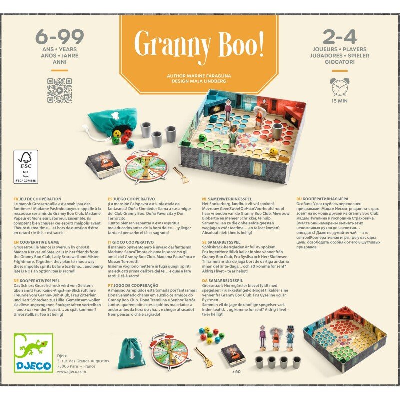 Djeco Granny Boo! Cooperative Board Game