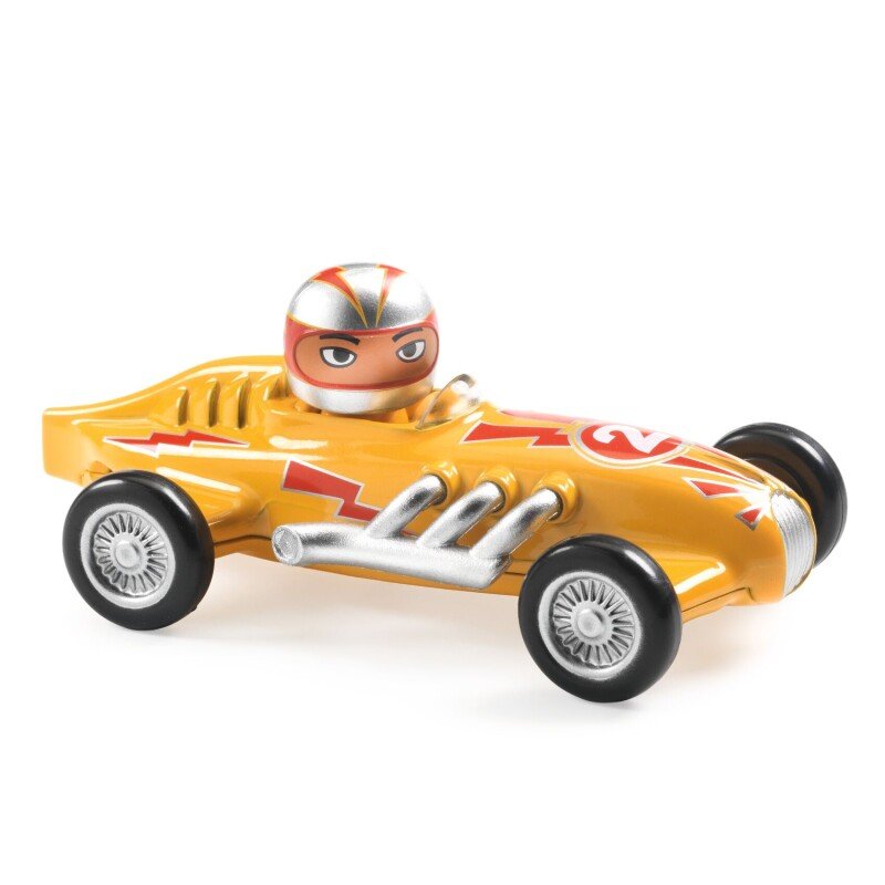 Гоночная машинка DJECO Crazy Motors «Жёлтая суперскорость» 