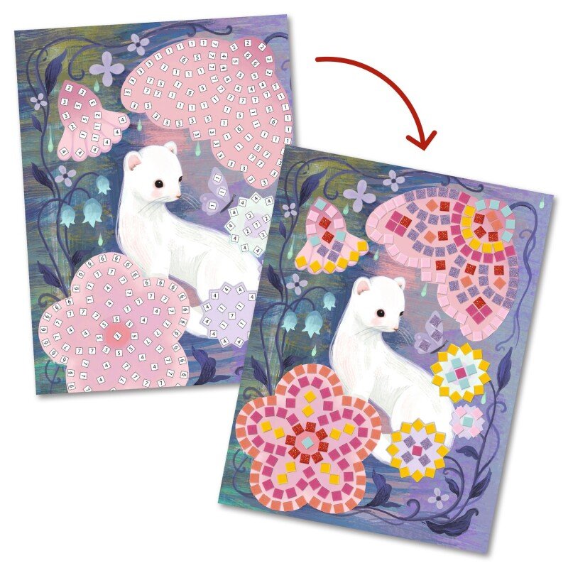 Djeco Woodland Foam Mosaic Craft Kit