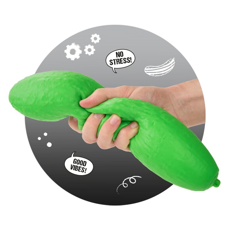 XXL Stress Relief Squishy Toy – Stretchy Cucumber (31 cm Anti-Stress Toy)