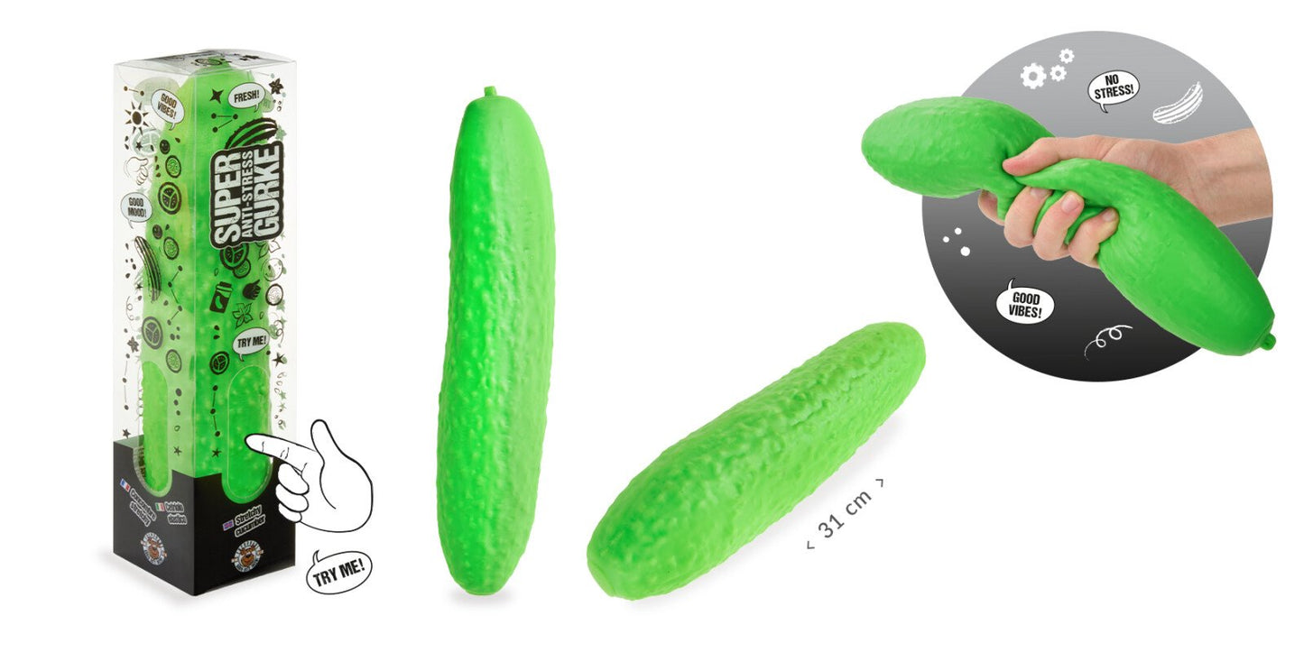 XXL Stress Relief Squishy Toy – Stretchy Cucumber (31 cm Anti-Stress Toy)