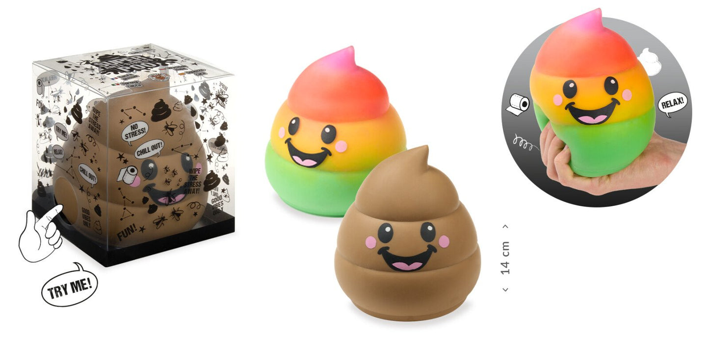 XXL Poop Squishy Toy – Funny Stress Relief Toy (2 Designs, Large Anti-Stress Squeeze)