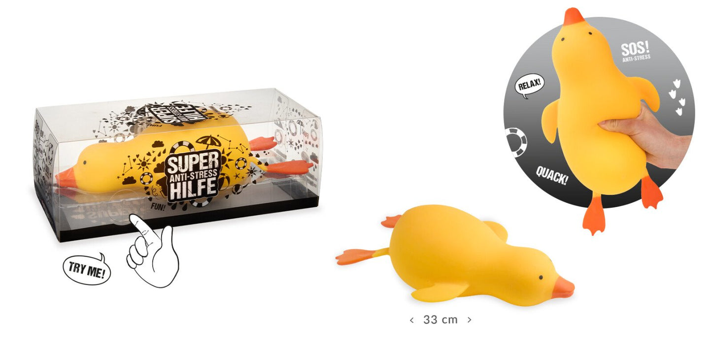 XXL Duck Squishy Toy – Large Anti-Stress Squeeze Duck (33 cm)