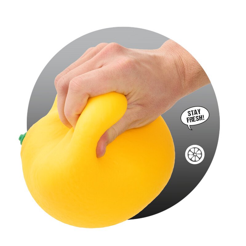 XXL Lemon Stress Ball – Super Soft Squishy 16 cm