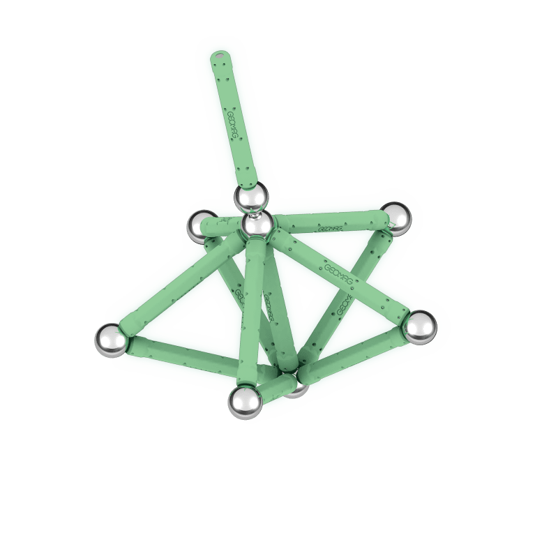 Geomag Classic Glow Magnetic Construction Set – 25 Pieces