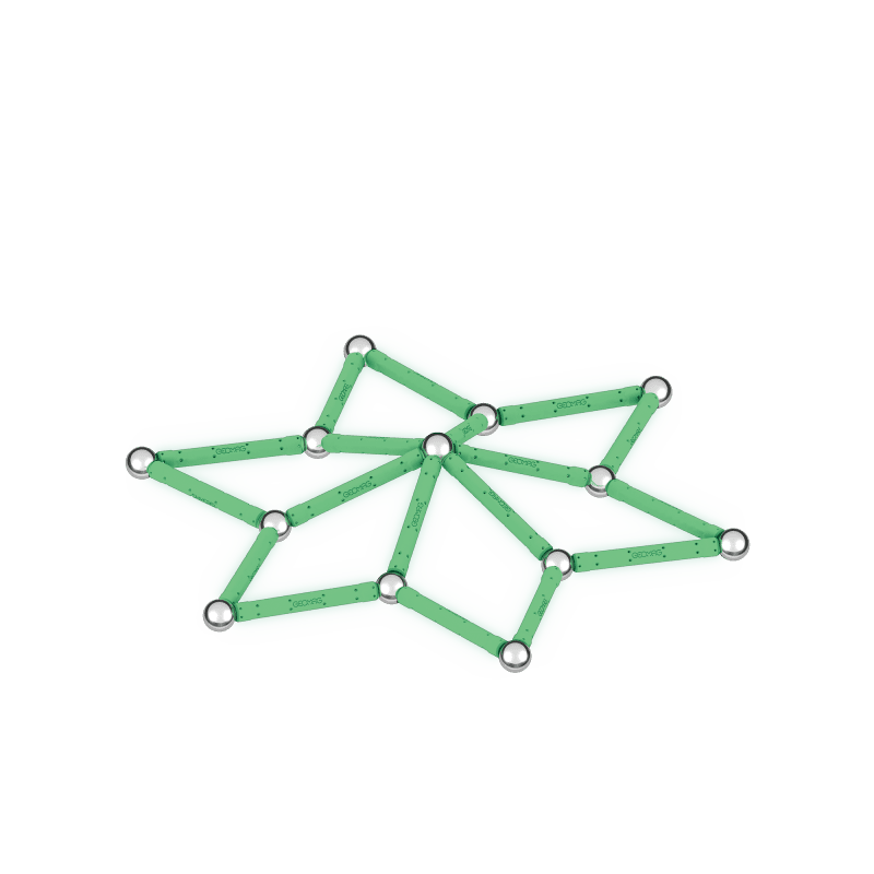 Geomag Classic Glow Magnetic Construction Set – 42 Pieces