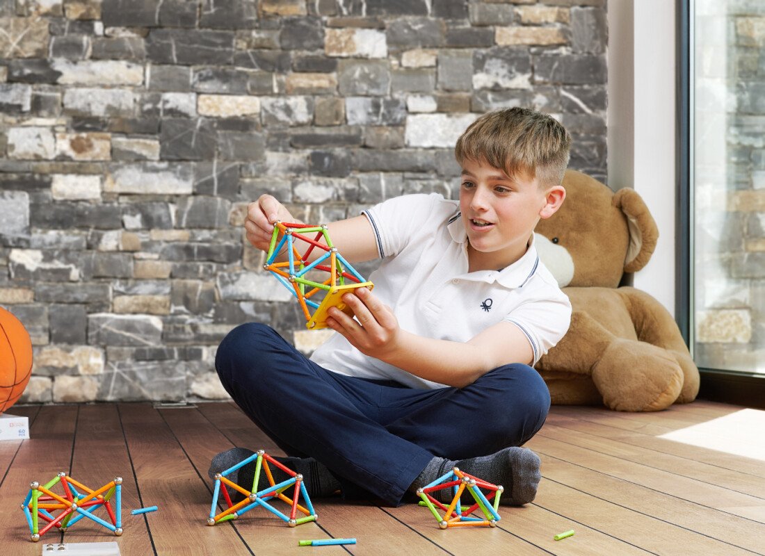 Geomag Classic Supercolor Magnetic Construction Set – 60 Pieces