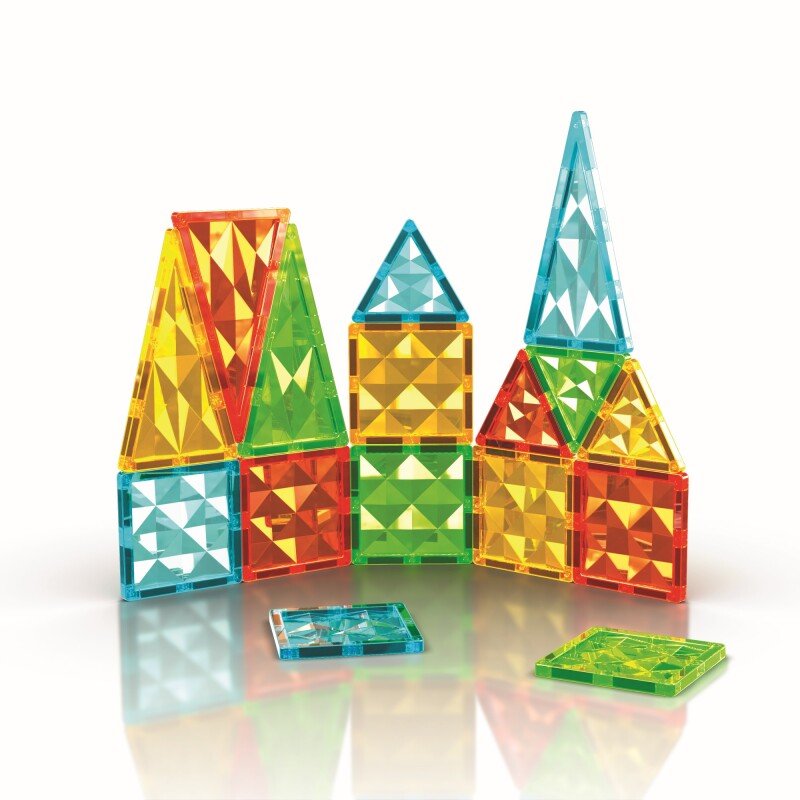 Geomag Magnetic Tiles Gems Construction Set – 16 Pieces