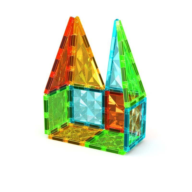 Geomag Magnetic Tiles Gems Construction Set – 16 Pieces