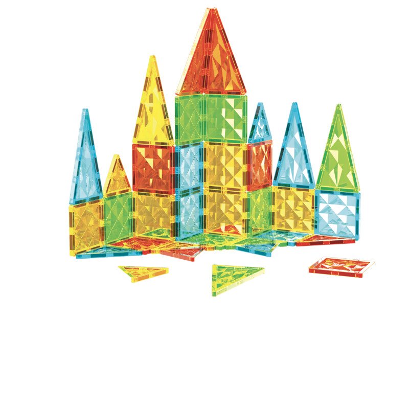 Geomag Magnetic Tiles Gems Construction Set – 44 Pieces