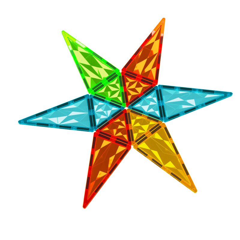 Geomag Magnetic Tiles Gems Construction Set – 44 Pieces