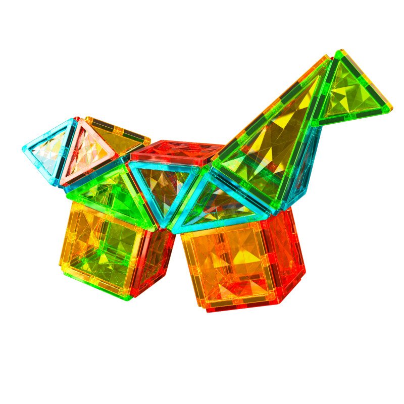 Geomag Magnetic Tiles Gems Construction Set – 44 Pieces