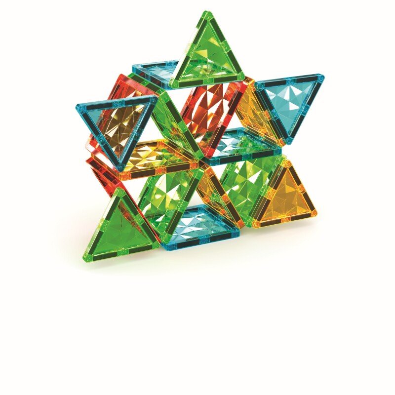 Geomag Magnetic Tiles Gems Construction Set – 60 Pieces