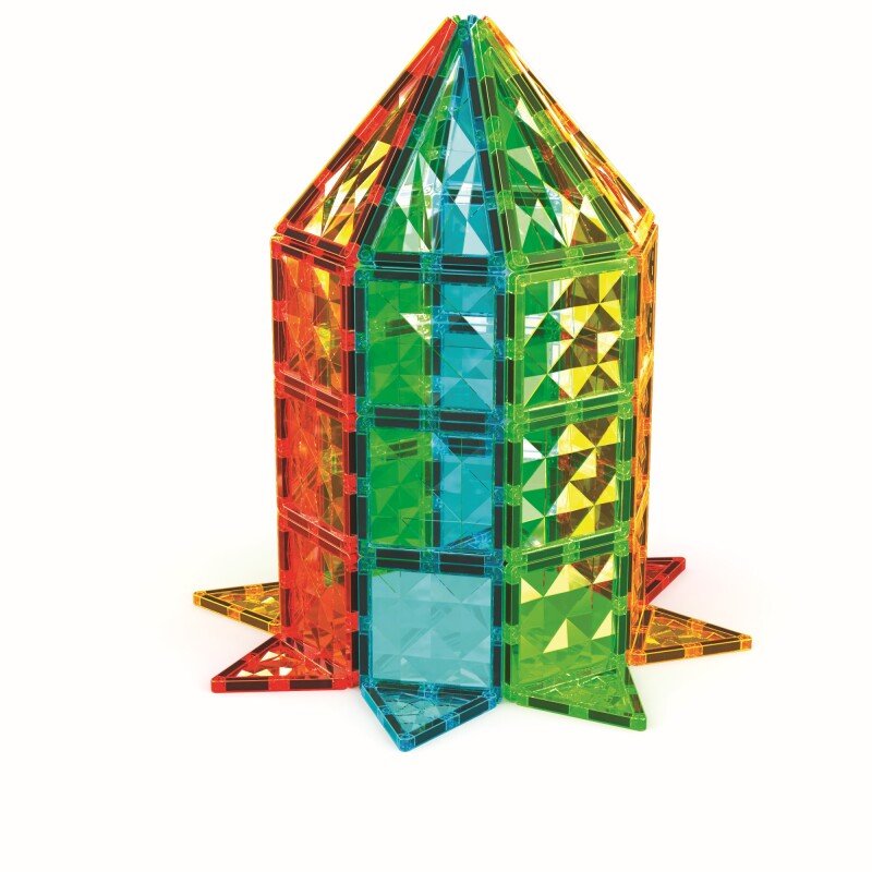 Geomag Magnetic Tiles Gems Construction Set – 60 Pieces