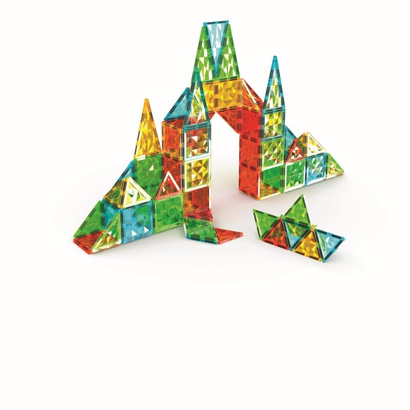 Geomag Magnetic Tiles Gems Construction Set – 100 Pieces
