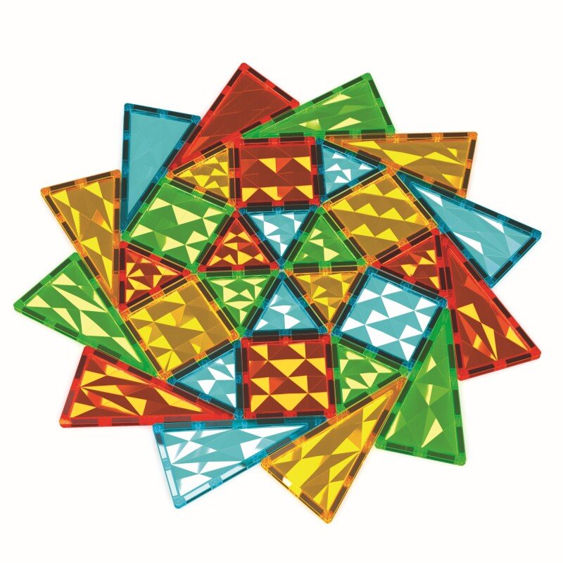 Geomag Magnetic Tiles Gems Construction Set – 100 Pieces