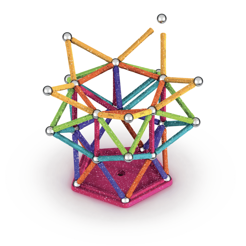 Магнитный конструктор Geomag Glitter – 142 детали