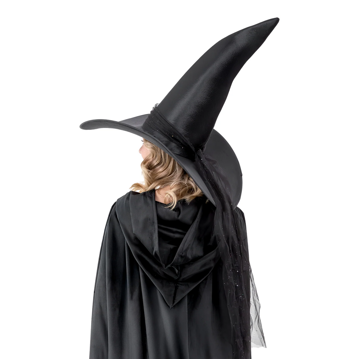 Large Black Witch Hat for Halloween – 60 cm