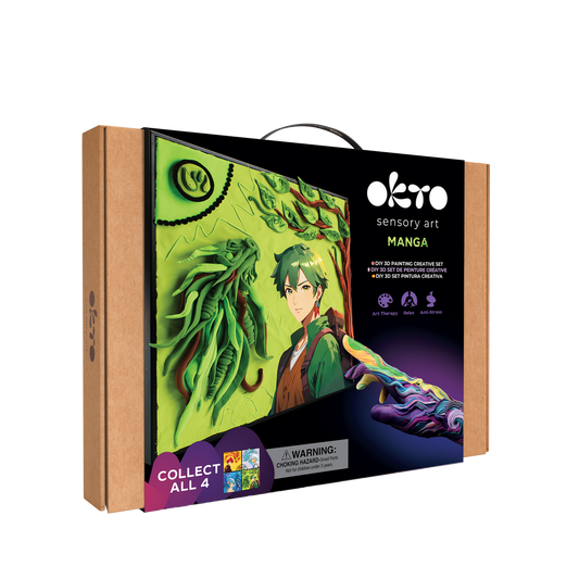 OKTO Air Clay 3D gleznas veidošanas komplekts «MANGA Earth — Zeme», 29 × 29 cm, 10+