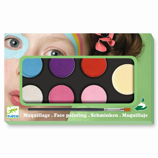 Face Paint Palette – 6 Colors “Sweet Tones” | Kids Party Makeup Set