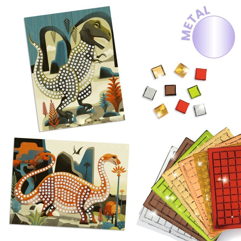 Djeco mozaīku komplekts “Dinozauri”