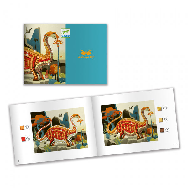 Djeco mozaīku komplekts “Dinozauri”