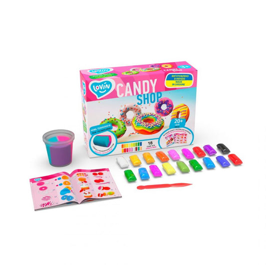 LOVIN' Candy Shop Play Dough Set, 36 Pieces, 3+