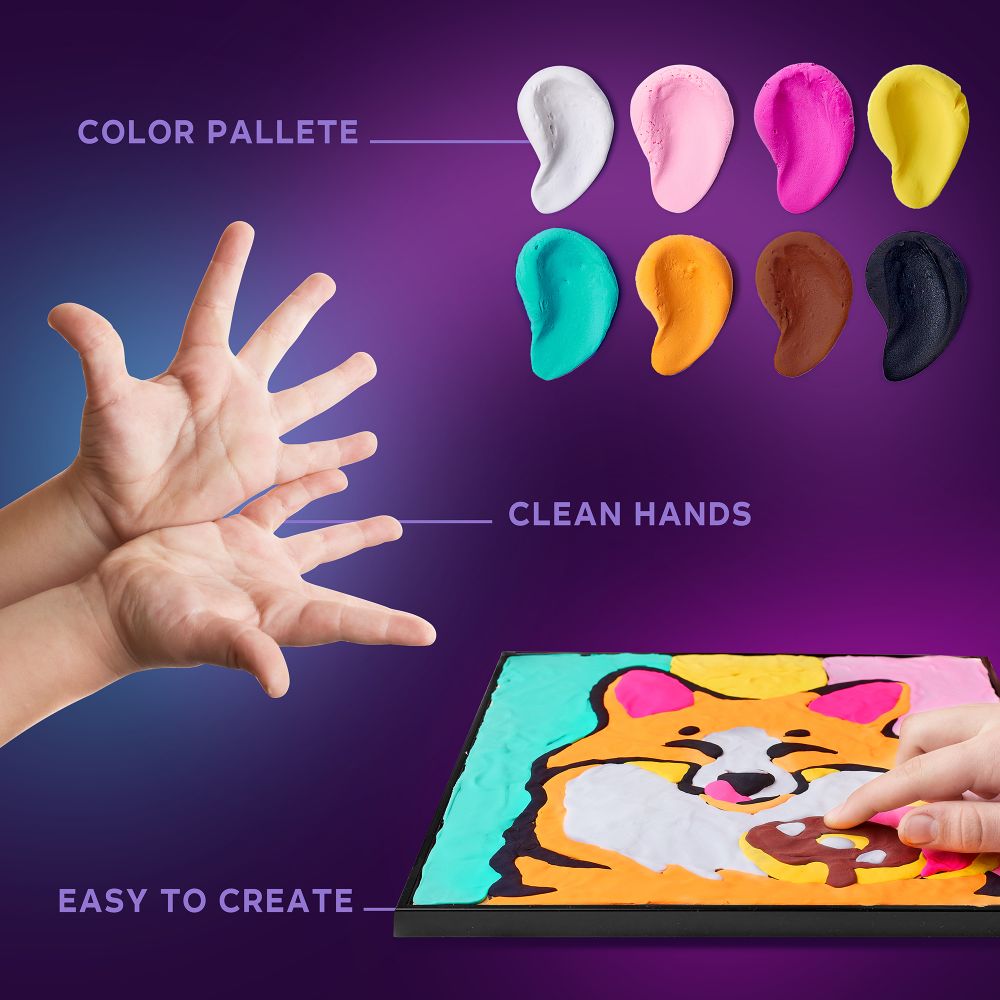 OKTO Air Clay “Fox” 3D Painting Kit, 30 × 30 cm, 5+