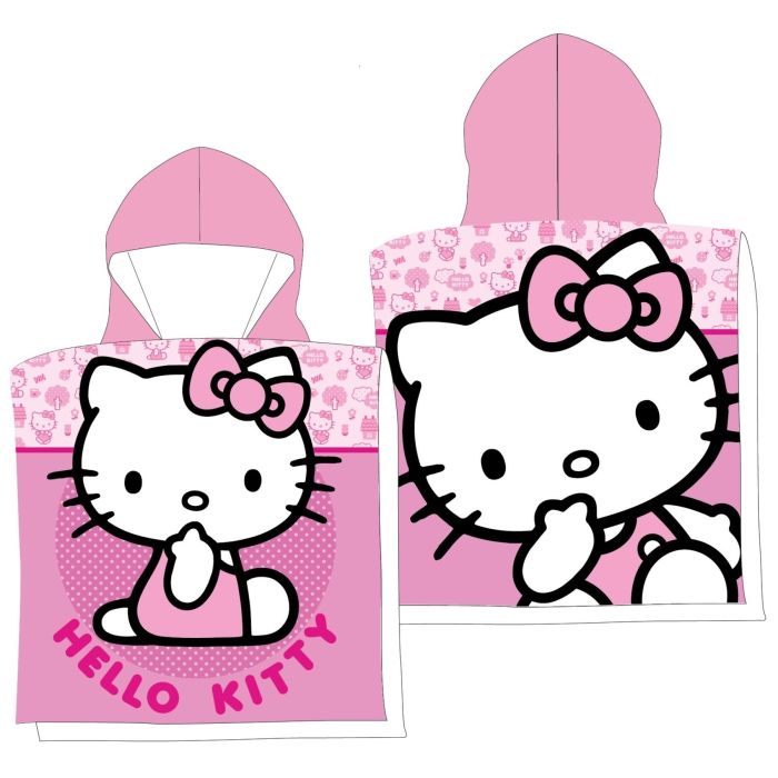 Пончо Hello Kitty из микрофибры — универсальный размер