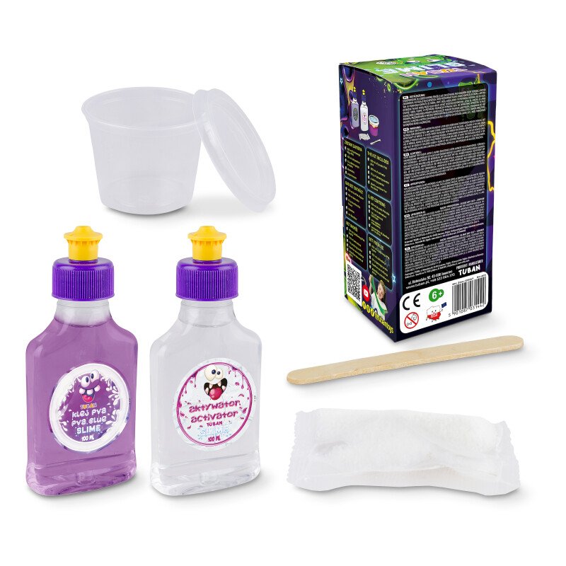 Набор для Слайма Светящийся в Темноте – Tuban DIY STEM Slime Kit для Детей