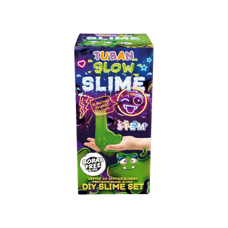 Набор для Слайма Светящийся в Темноте – Tuban DIY STEM Slime Kit для Детей