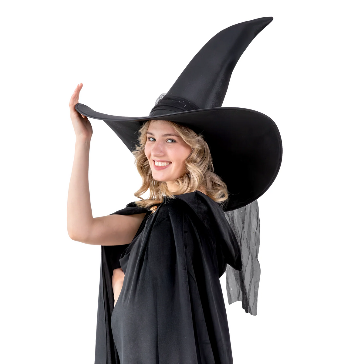 Large Black Witch Hat for Halloween – 60 cm