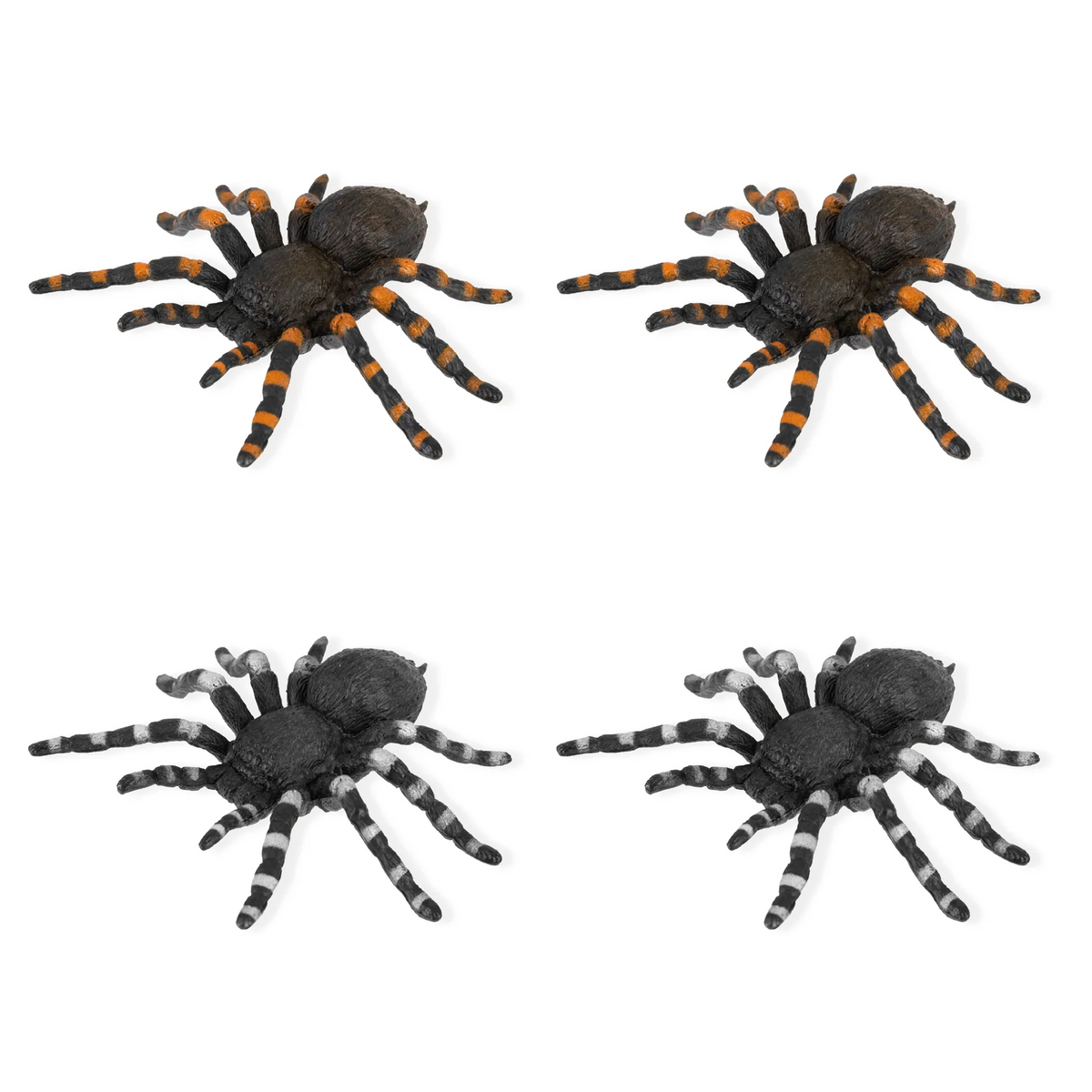 Halloween Spider Decorations, 9.5 × 9 cm – Set of 4