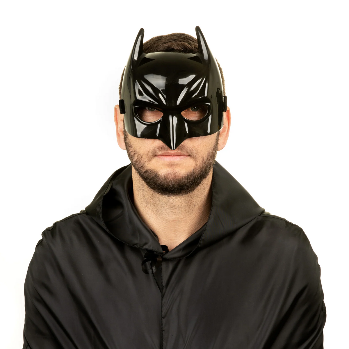 Black Batman Mask, 18 × 16.5 cm