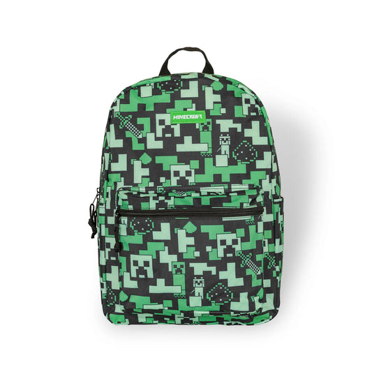 Minecraft Creeper mugursoma – skolas soma bērniem un pusaudžiem