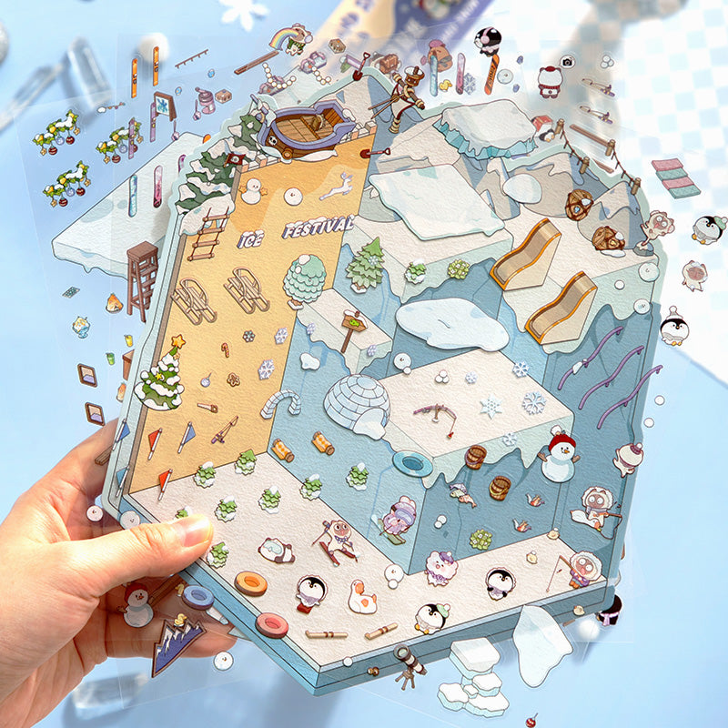 Funny Scenery Stickers - Creative Scenery Sticker Set