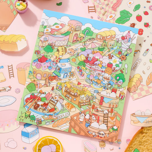 Food Town Creative Sticker Set