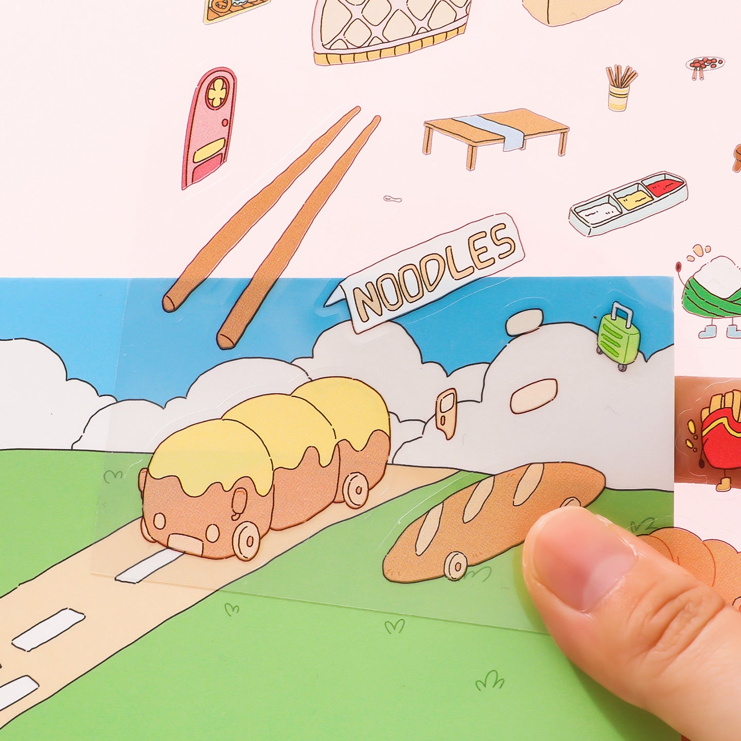 Food Town Creative Sticker Set