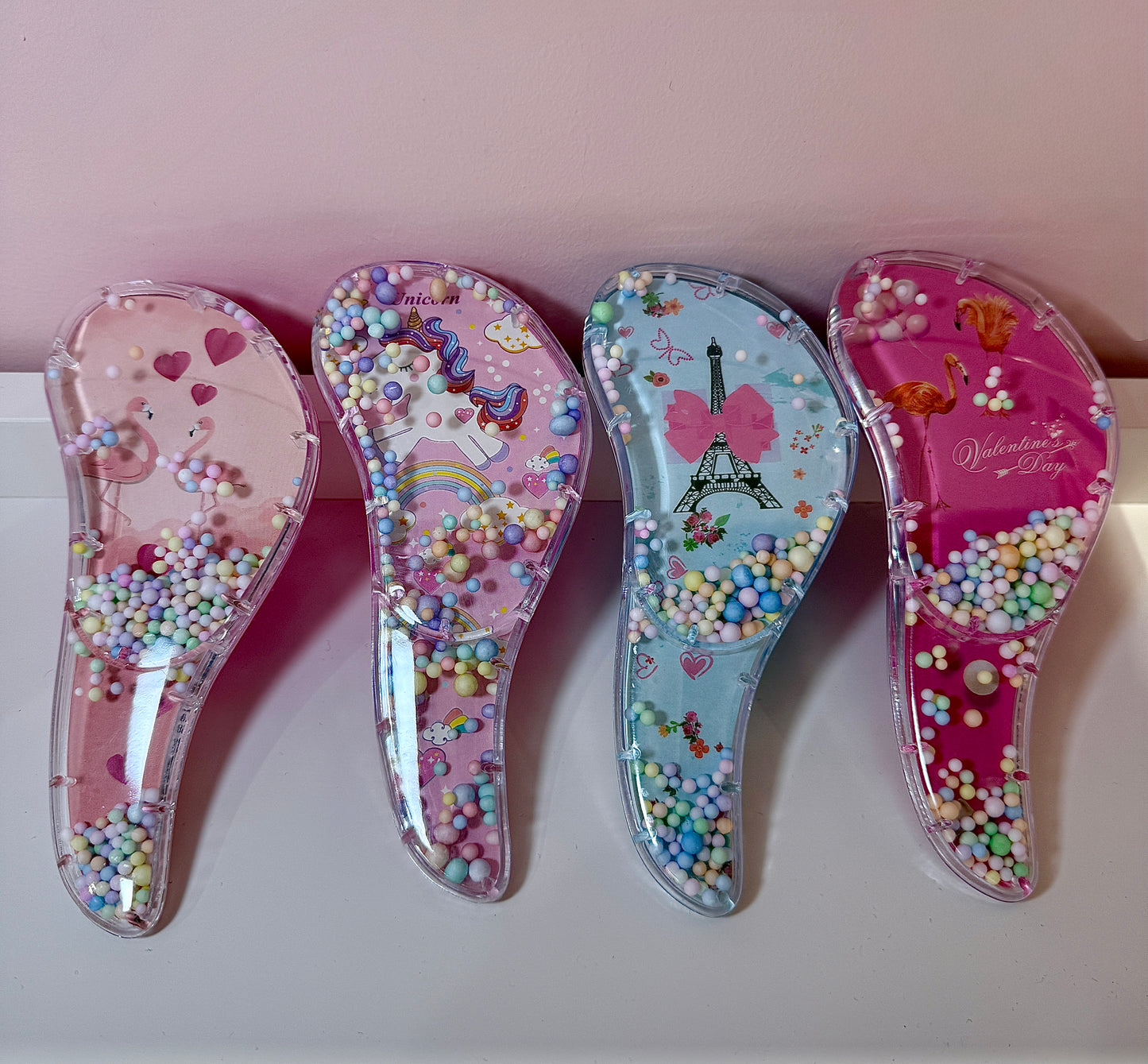 Kids Detangling Brush with Colorful Beads – 4 Designs