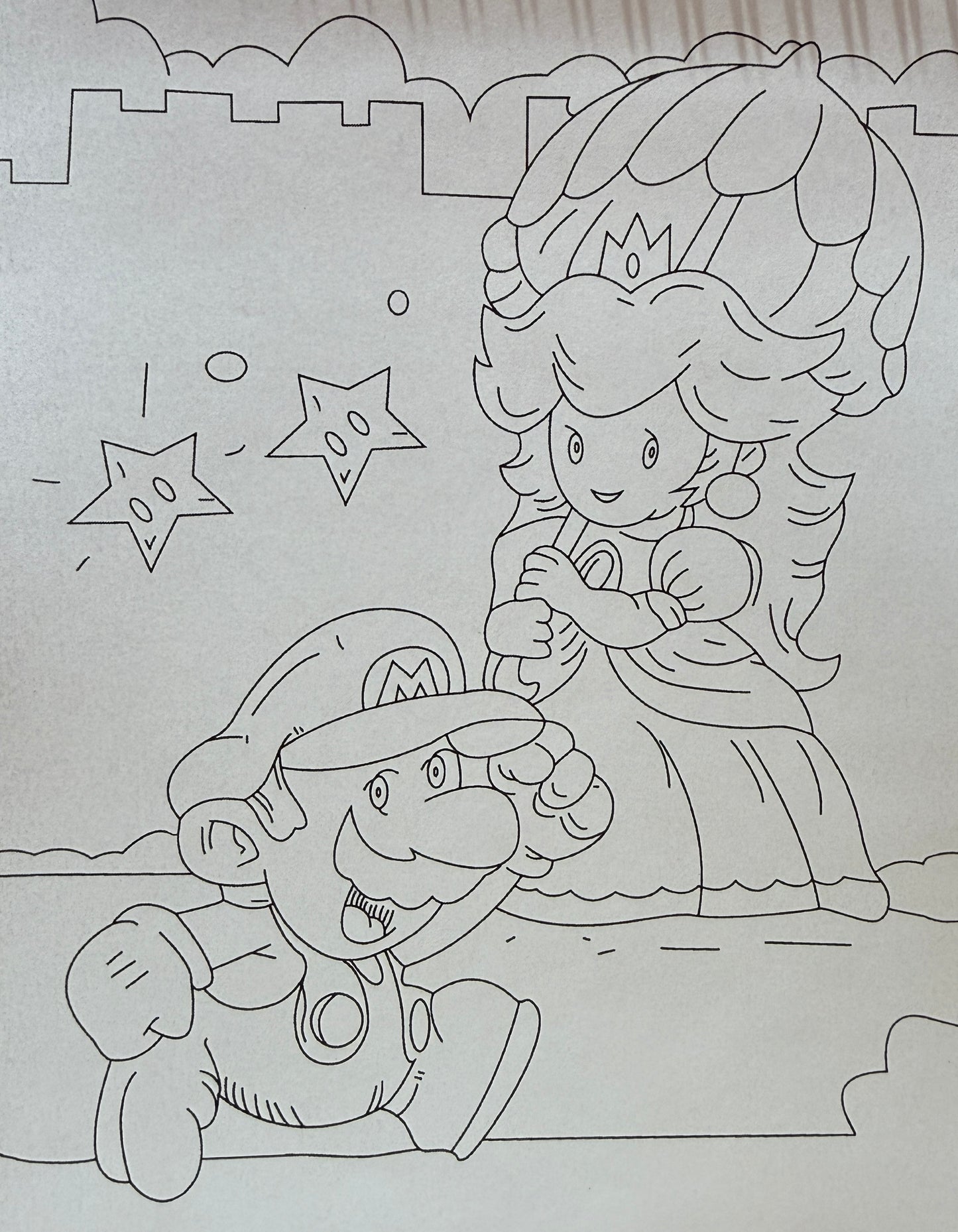 Super Mario krāsojamā grāmata bērniem – Nintendo varoņu aktivitāšu grāmata (48 lapas)