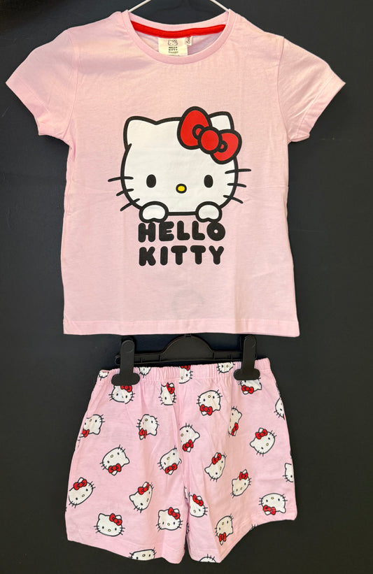 Hello Kitty kokvilnas pidžama – krekliņš un šorti