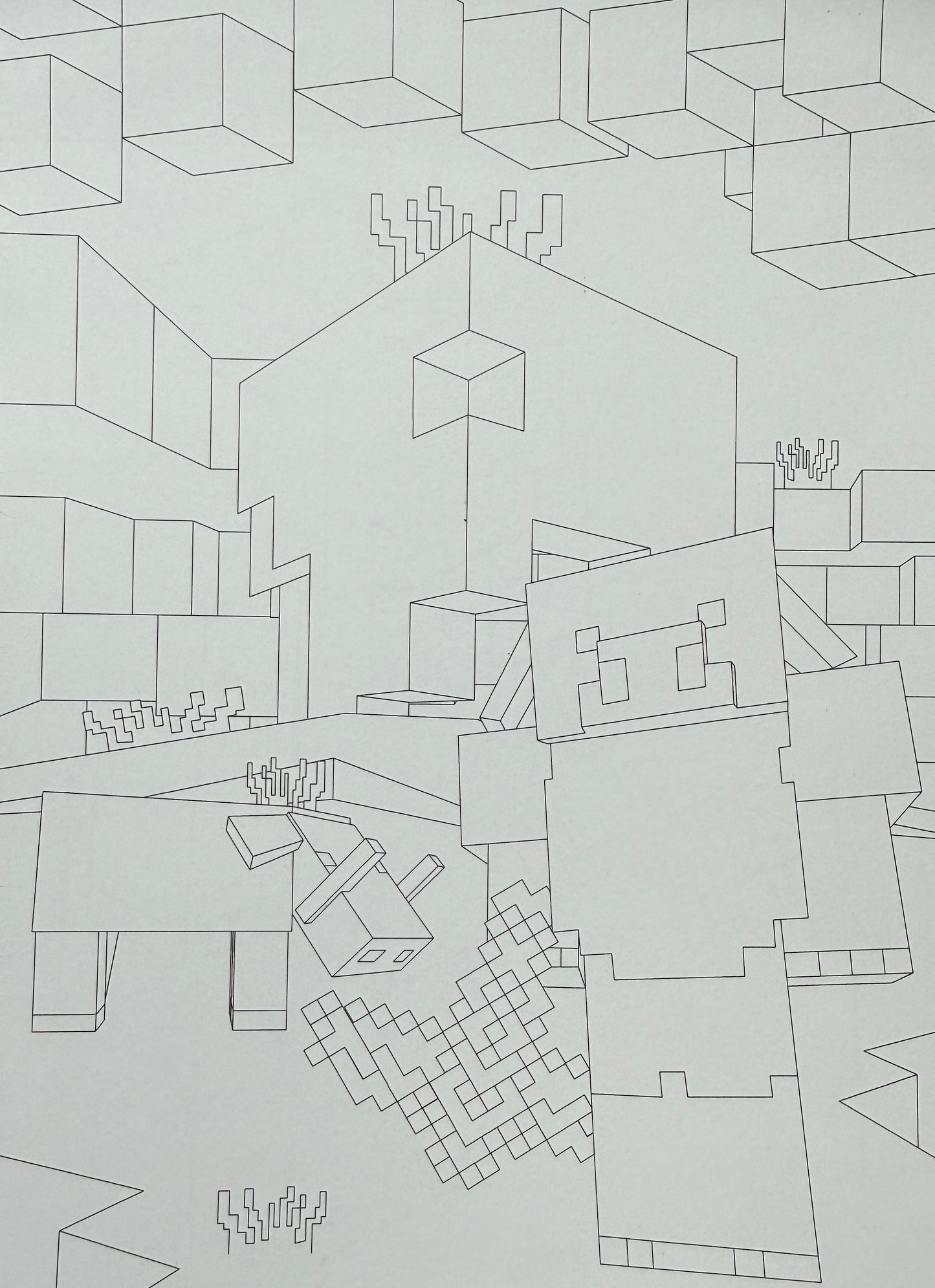 Minecraft Krāsojamā Grāmata Nr. 3 – Radošiem Piedzīvojumiem Bērniem