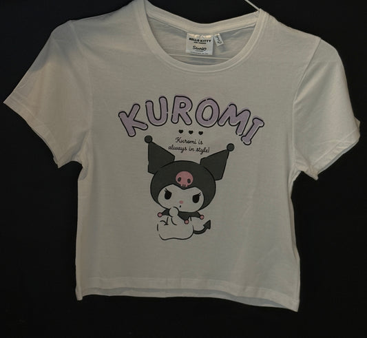 Kuromi T-krekls meitenēm – mīksts kokvilnas T-krekls no Sanrio