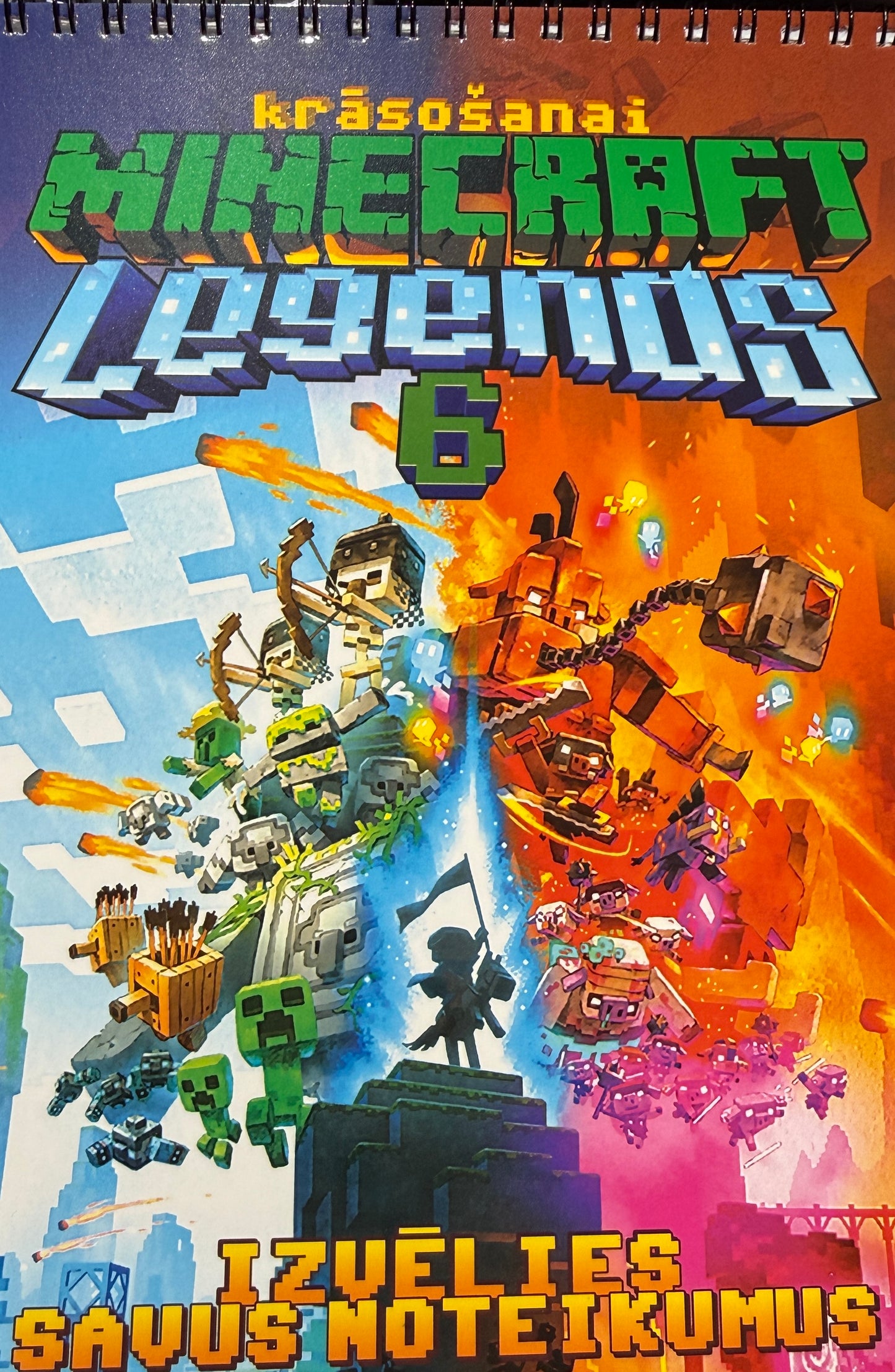 Minecraft Legends krāsojamā grāmata Nr.6 – Piedzīvojumu krāsošana bērniem