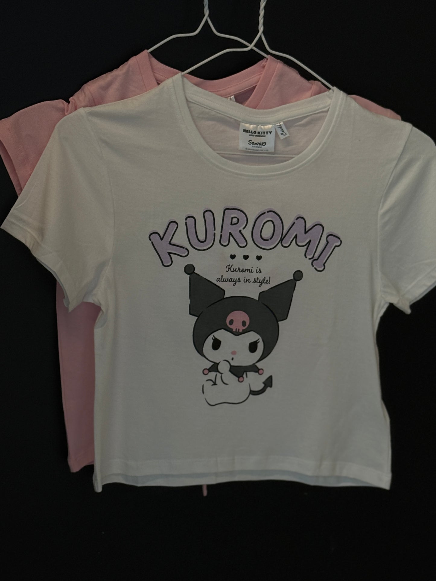 Kuromi T-Shirt for Girls – Cute Sanrio Cotton Tee