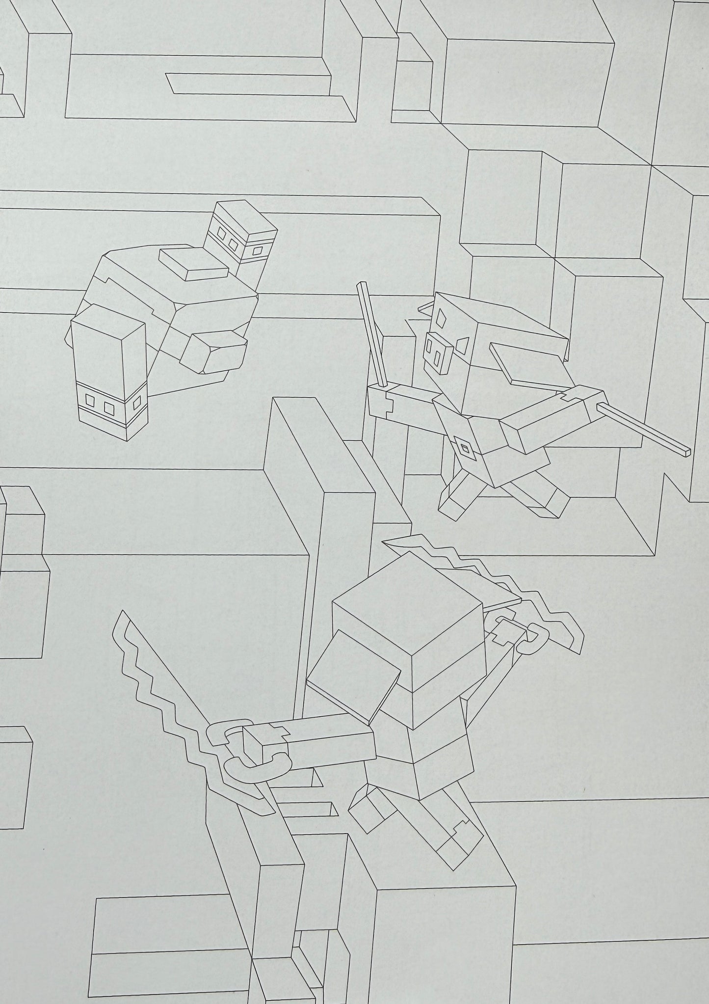 Minecraft Legends krāsojamā grāmata Nr.6 – Piedzīvojumu krāsošana bērniem